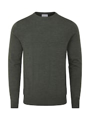 Skopes Green Alex Merino Blend Crewneck Sweater - Image 4 of 5