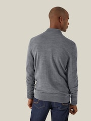 Skopes Grey Miles Merino Blend Quarter Zip Sweater - Image 2 of 5
