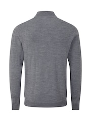 Skopes Grey Miles Merino Blend Quarter Zip Sweater - Image 5 of 5