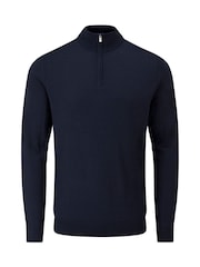 Skopes Blue Miles Merino Blend Quarter Zip Sweater - Image 10 of 10