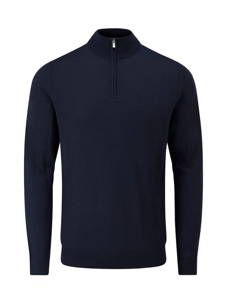 Skopes Blue Miles Merino Blend Quarter Zip Sweater - Image 10 of 10 Skopes Blue Miles Merino Blend Quarter Zip Sweater - Image 10 of 10