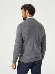Skopes Grey Alex Merino Blend Crewneck Sweater - Image 2 of 5