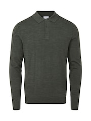Skopes Moss Green Brad Polo Jumper - Image 4 of 5