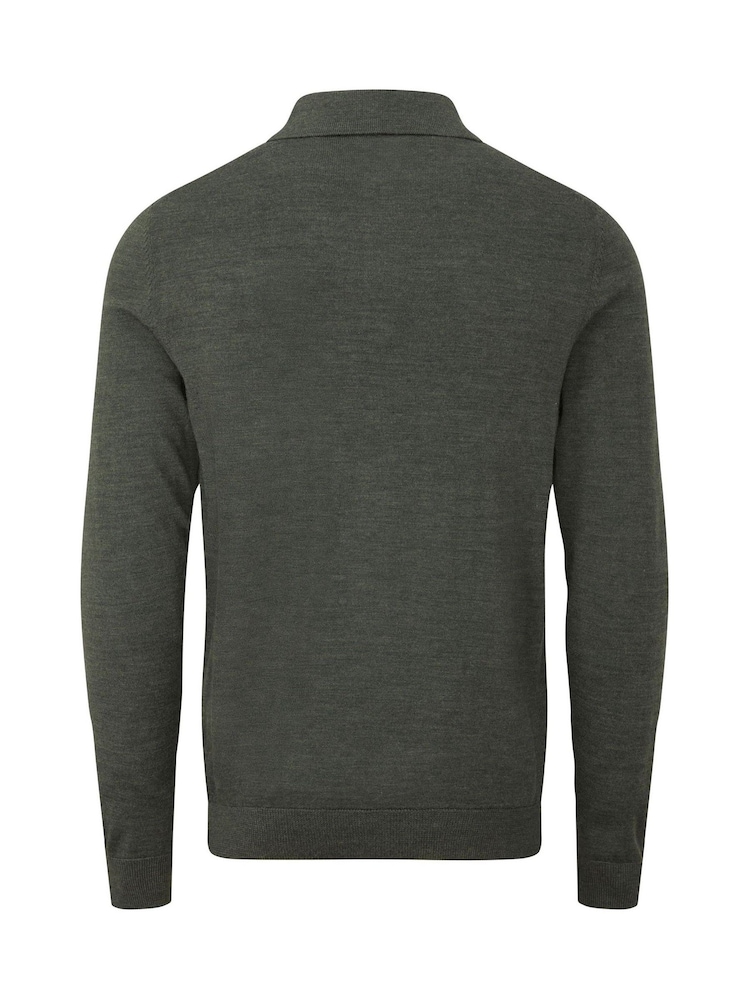 Skopes Moss Green Brad Polo Jumper - Image 5 of 5