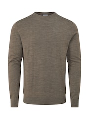 Skopes Brown Alex Merino Blend Crewneck Sweater - Image 4 of 5