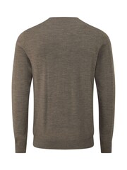 Skopes Brown Alex Merino Blend Crewneck Sweater - Image 5 of 5