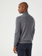 Skopes Grey Russ Merino Blend Roll Neck Sweater - Image 2 of 5
