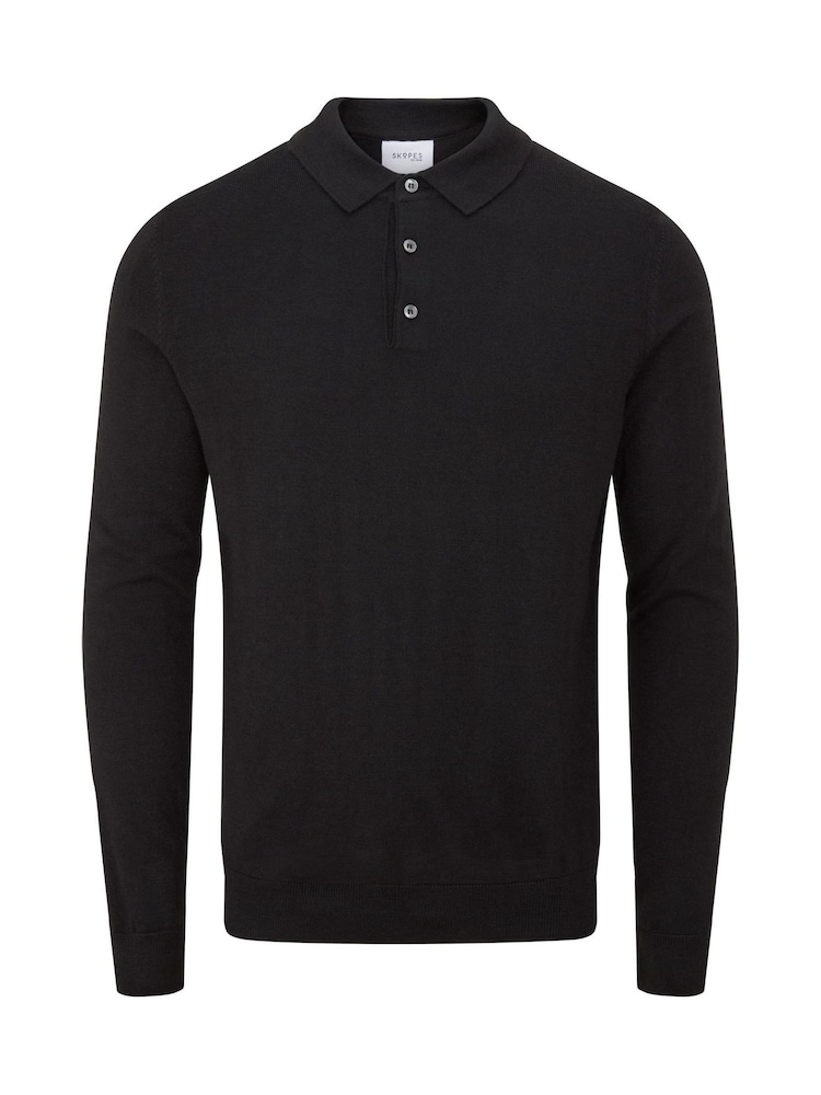 Skopes Black Brad Polo Jumper - Image 4 of 5