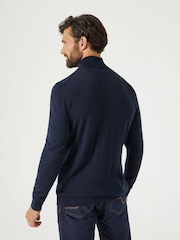Skopes Blue Russ Merino Blend Roll Neck Sweater - Image 2 of 5