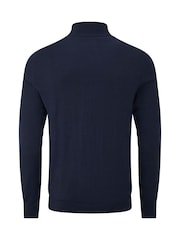 Skopes Blue Russ Merino Blend Roll Neck Sweater - Image 5 of 5