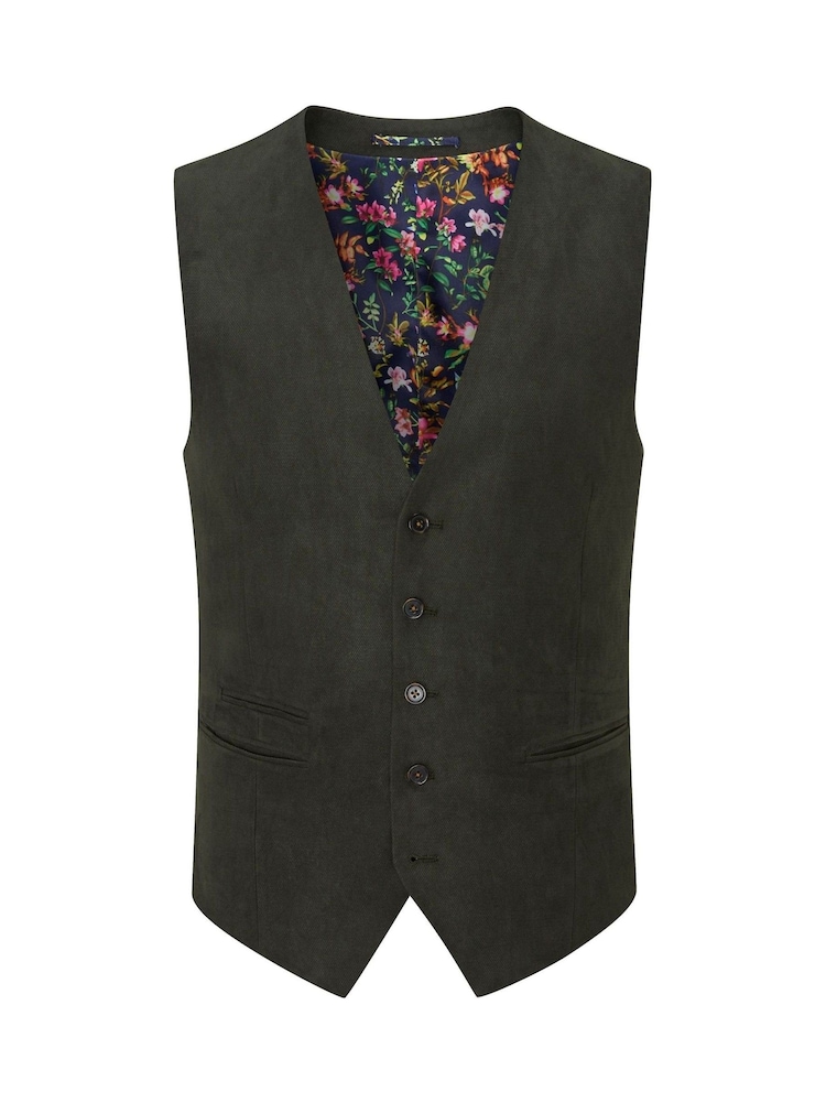 Skopes Olive Green Camplin Waistcoat - Image 3 of 4