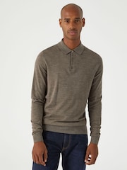 Skopes Brown Brad Polo Jumper - Image 1 of 5
