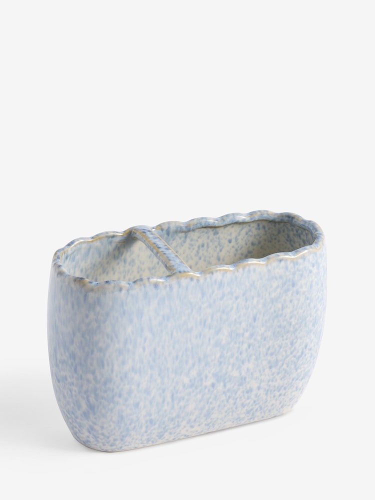 Blue Scallop Toothbrush Tidy - Image 1 of 1 Blue Scallop Toothbrush Tidy - Image 1 of 1