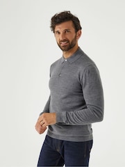 Skopes Grey Brad Polo Jumper - Image 1 of 5