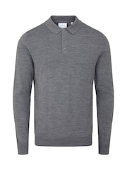 Skopes Grey Brad Polo Jumper - Image 4 of 5