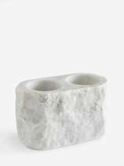 White Marble Toothbrush Tidy - Image 3 of 3