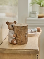 Natural Bertie Bear Spa Storage Jar - Image 1 of 3