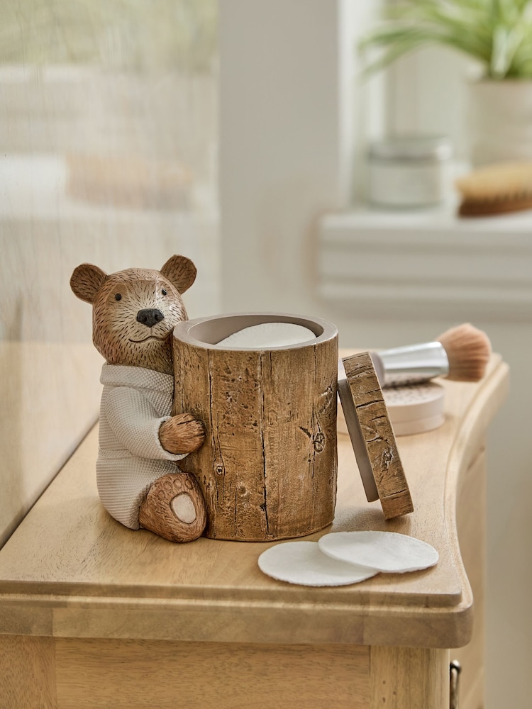 Natural Bertie Bear Spa Storage Jar - Image 2 of 3 Natural Bertie Bear Spa Storage Jar - Image 2 of 3