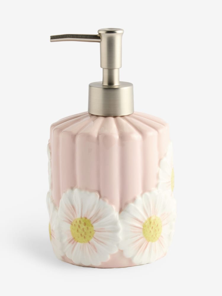 Rib Floral Print Soap Dispenser - Imagem 1 de 1