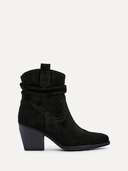 Linzi Black Carter Cowboy Ankle Boots - Image 2 of 5