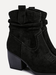 Linzi Black Carter Cowboy Ankle Boots - Image 5 of 5