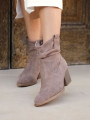 Linzi Brown Carter Cowboy Ankle Boots - Image 1 of 5