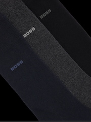 BOSS Blue Logo Regular Length 3 Pack Socks - Image 2 of 3