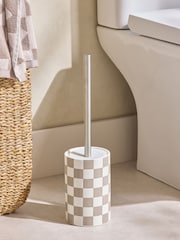Natural Chequerboard Toilet Brush - Image 1 of 3