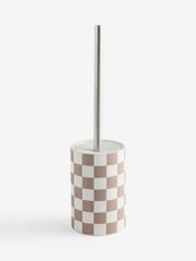 Natural Chequerboard Toilet Brush - Image 2 of 3