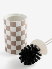Natural Chequerboard Toilet Brush - Image 3 of 3
