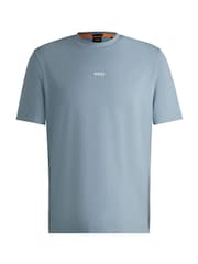 Azul de Chrome - BOSS Relaxed Fit Logo T-Shirt - Imagen 1 de 1