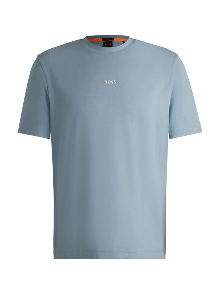 Azul de Chrome - BOSS Relaxed Fit Logo T-Shirt - Imagen 1 de 1