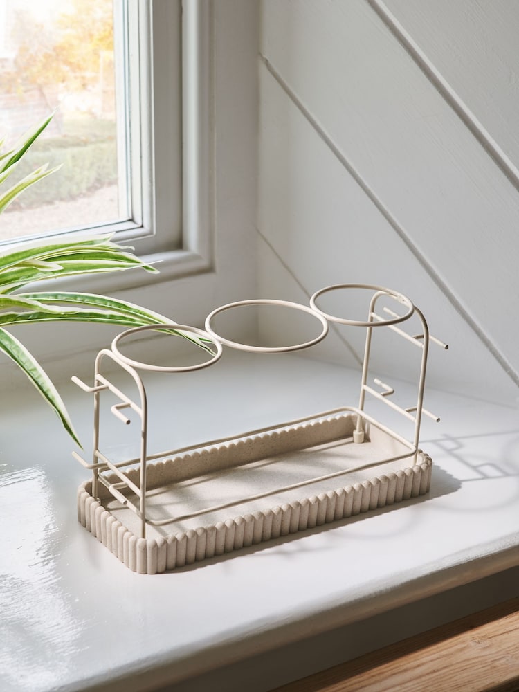 Natural Rib Hairdryer and Straighteners Storage Stand - Image 2 of 3