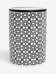 Black/White Geo Swing Lid Bin - Image 4 of 5