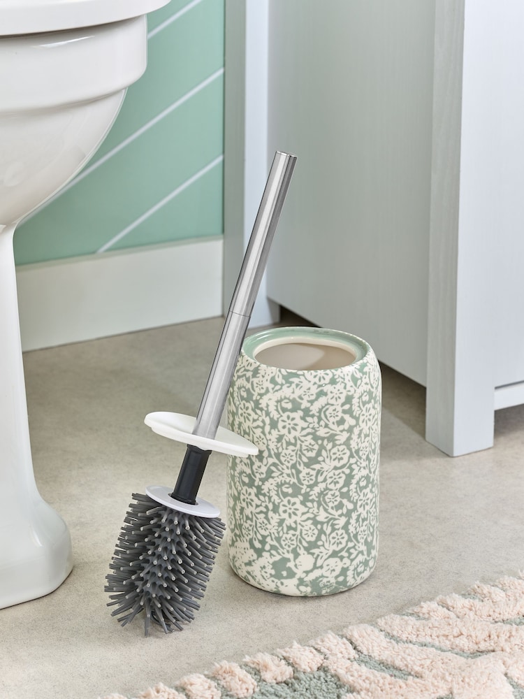 Floral Print Silicone Toilet Brush - Imagem 2 de 5
