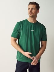 Verde - BOSS Relaxed Fit Logo T-Shirt - Imagen 1 de 4
