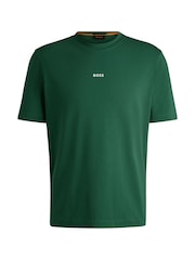 Verde - BOSS Relaxed Fit Logo T-Shirt - Imagen 4 de 4