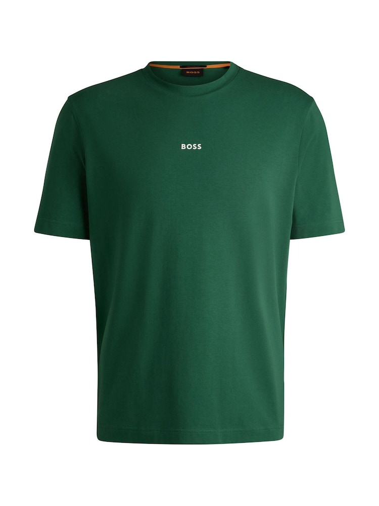 Verde - BOSS Relaxed Fit Logo T-Shirt - Imagen 4 de 4
