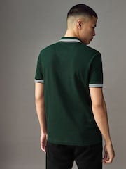BOSS Green Tipped Paddy 100% Cotton Polo Shirt - Image 2 of 4