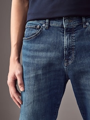 BOSS Dark Blue Maine Regular Fit Stretch Jeans - Image 3 of 5
