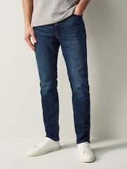 HUGO Blue Dark Slim Fit Stretch Denim Jeans - Image 1 of 5