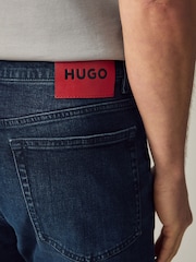 HUGO Blue Dark Slim Fit Stretch Denim Jeans - Image 4 of 5