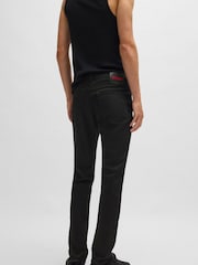 HUGO Black Hugo Extra-Slim-Fit Stretch Denim Jeans - Image 2 of 6