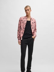 HUGO Black Hugo Extra-Slim-Fit Stretch Denim Jeans - Image 3 of 6
