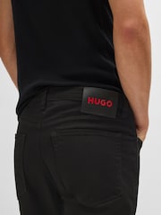 HUGO Black Hugo Extra-Slim-Fit Stretch Denim Jeans - Image 4 of 6