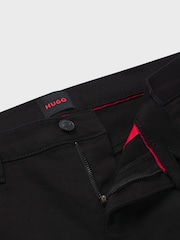 HUGO Black Hugo Extra-Slim-Fit Stretch Denim Jeans - Image 6 of 6