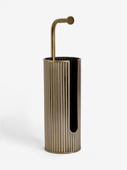 Gold Rib Toilet Roll Holder - Image 4 of 4