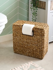 Natural Seagrass Toilet Roll Holder and Storage - Image 1 of 4
