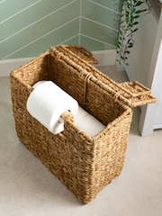 Natural Seagrass Toilet Roll Holder and Storage - Image 3 of 4
