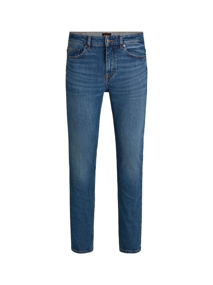 BOSS Dark Blue Slim-Fit Chino Jeans - Image 1 of 1